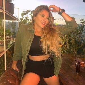 Denim military jacket